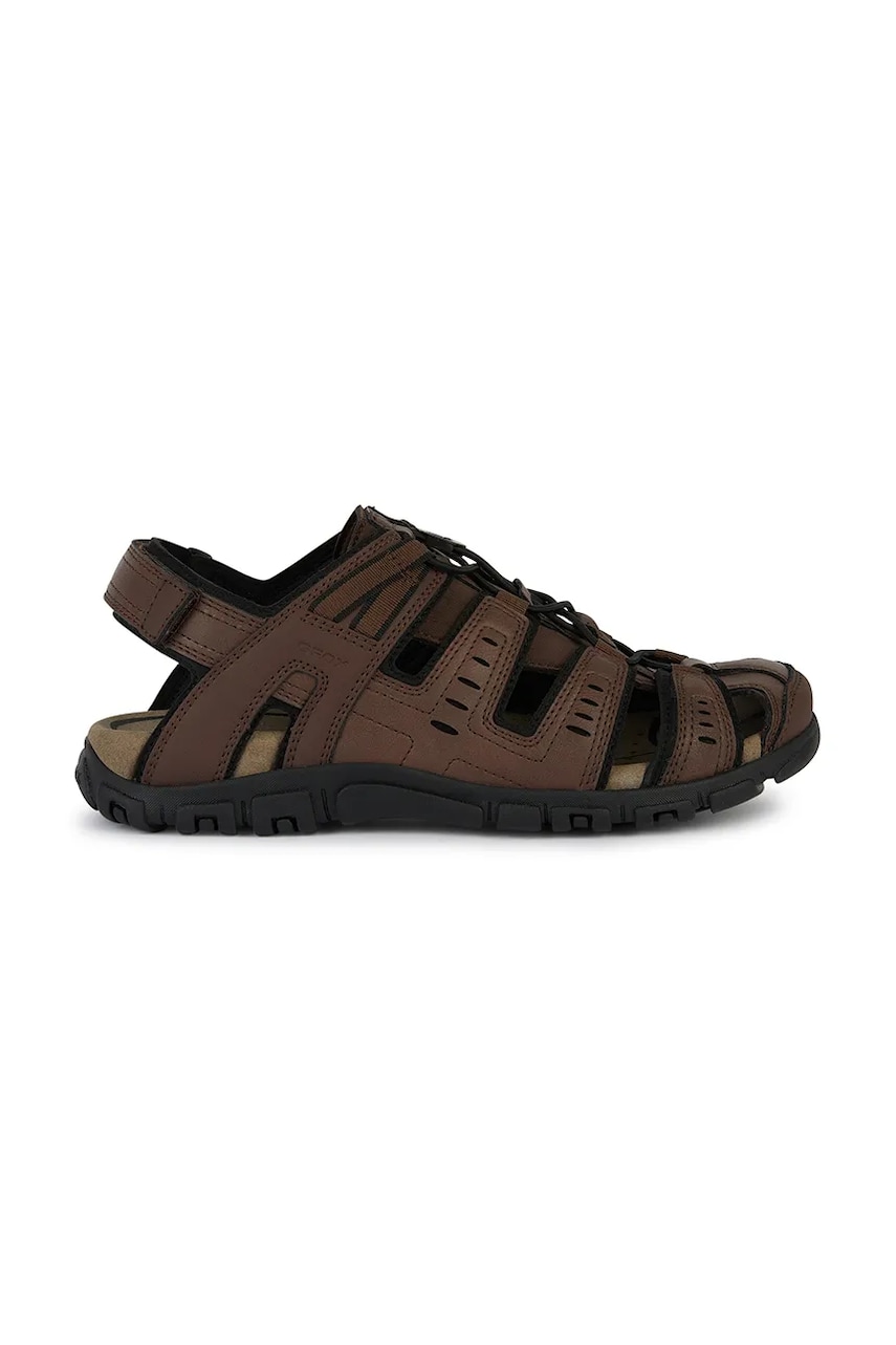 Geox sandale UOMO SANDAL STRADA bărbați, culoarea maro, U4524C 000ME C6006 Geox sandale UOMO SANDAL STRADA bărbați, culoarea maro, U4524C 000ME C6006