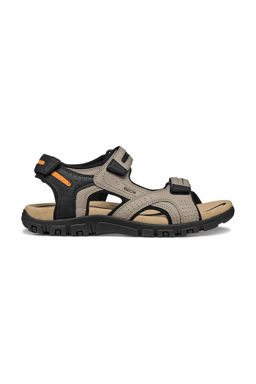 Geox sandale UOMO SANDAL STRADA bărbați, culoarea bej, U8224D 000EK C5004 Geox sandale UOMO SANDAL STRADA bărbați, culoarea bej, U8224D 000EK C5004