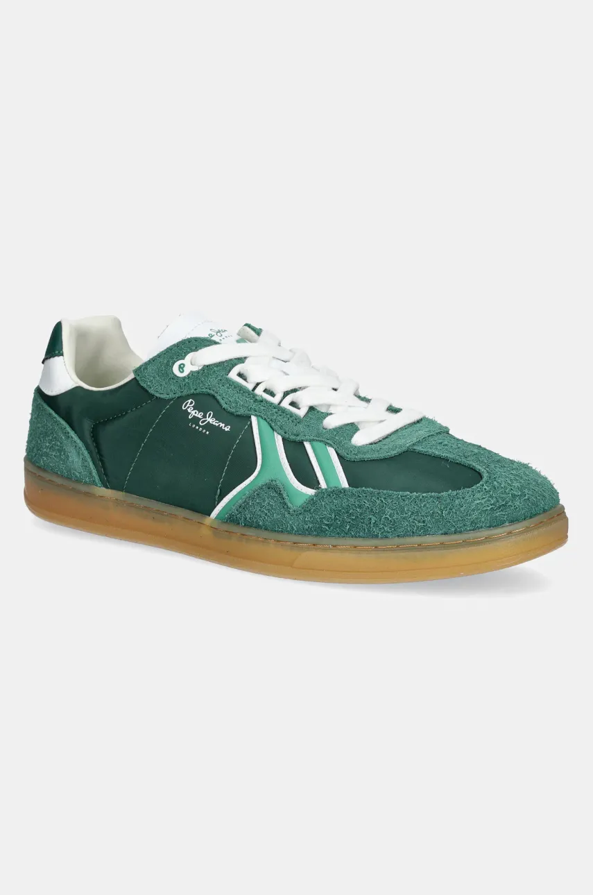 Pepe Jeans sneakers BALL FUN M barbati, culoarea verde, PMS00040