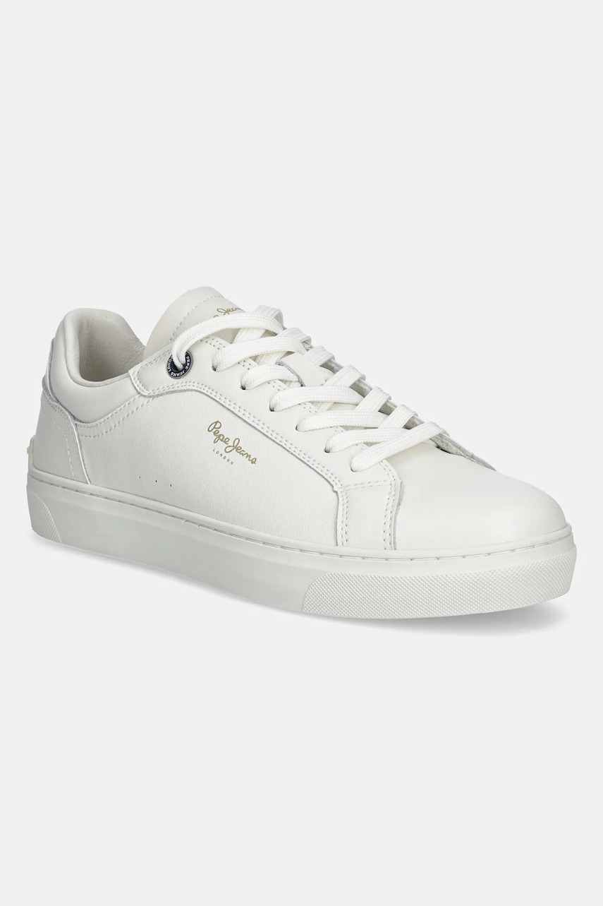 Pepe Jeans sneakers din piele CAMDEN EDITION M barbati, culoarea alb, PMS00045 Pepe Jeans sneakers din piele CAMDEN EDITION M barbati, culoarea alb, PMS00045