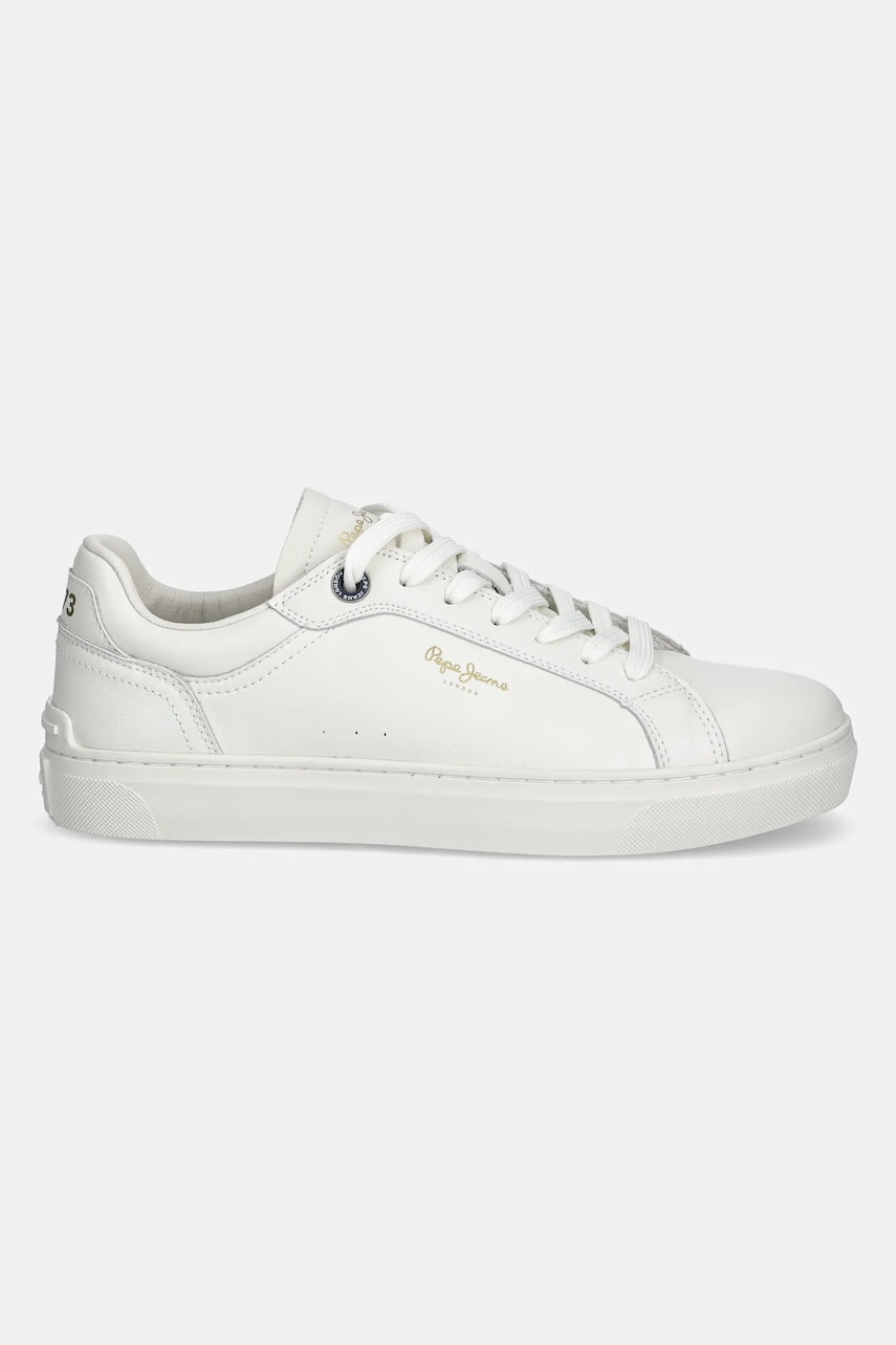 Кожаные кроссовки Pepe Jeans CAMDEN EDITION M мужские цвет белый PMS00045 Кожаные кроссовки Pepe Jeans CAMDEN EDITION M мужские цвет белый PMS00045