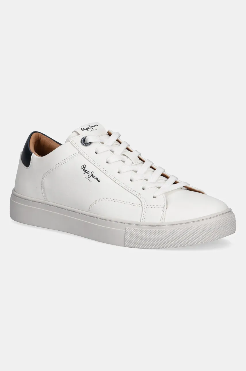 Pepe Jeans sneakers JOE BASIC barbati, culoarea alb, PMS00048