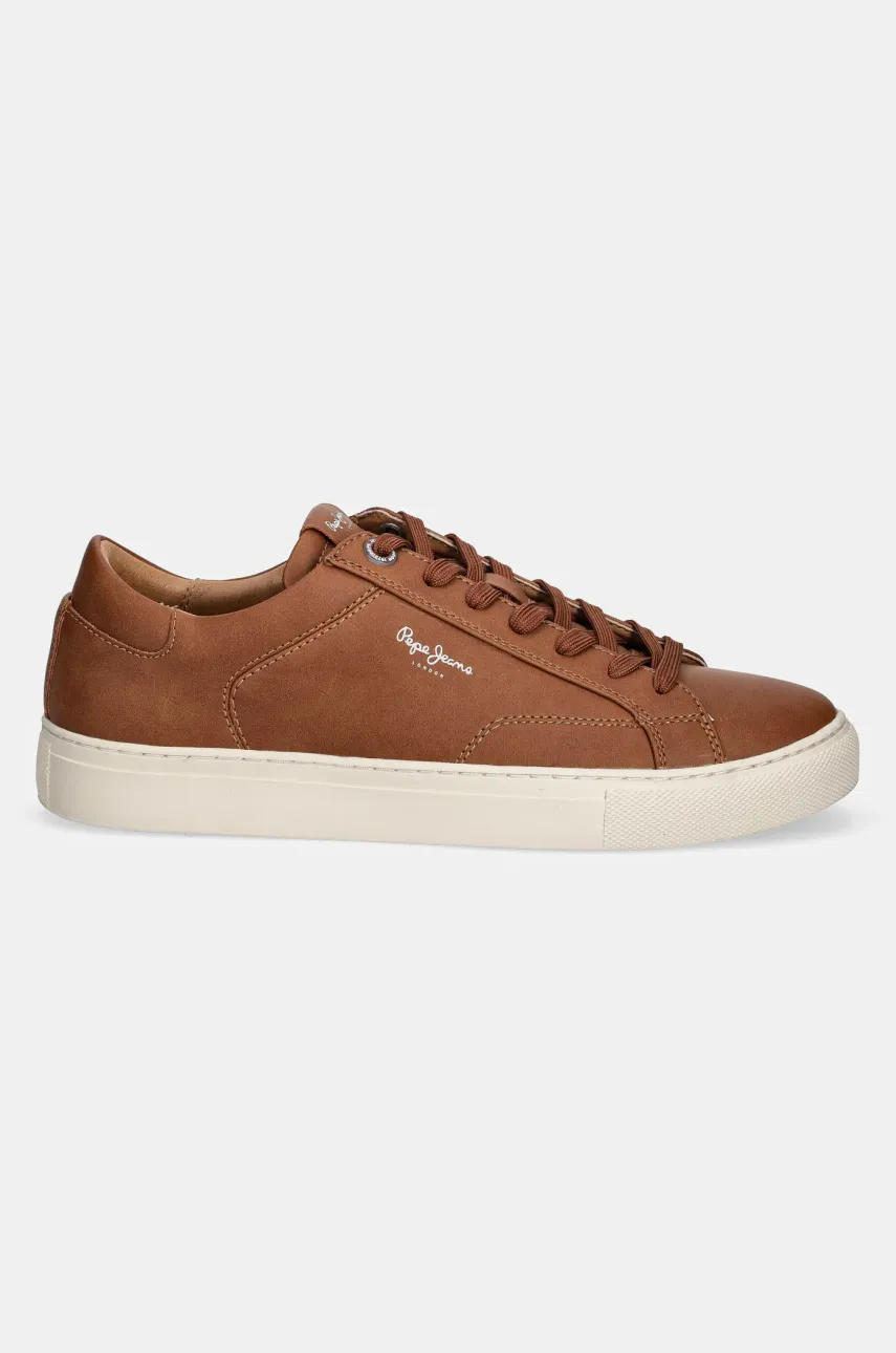 Кроссовки Pepe Jeans JOE BASIC мужские цвет коричневый PMS00048 Кроссовки Pepe Jeans JOE BASIC мужские цвет коричневый PMS00048