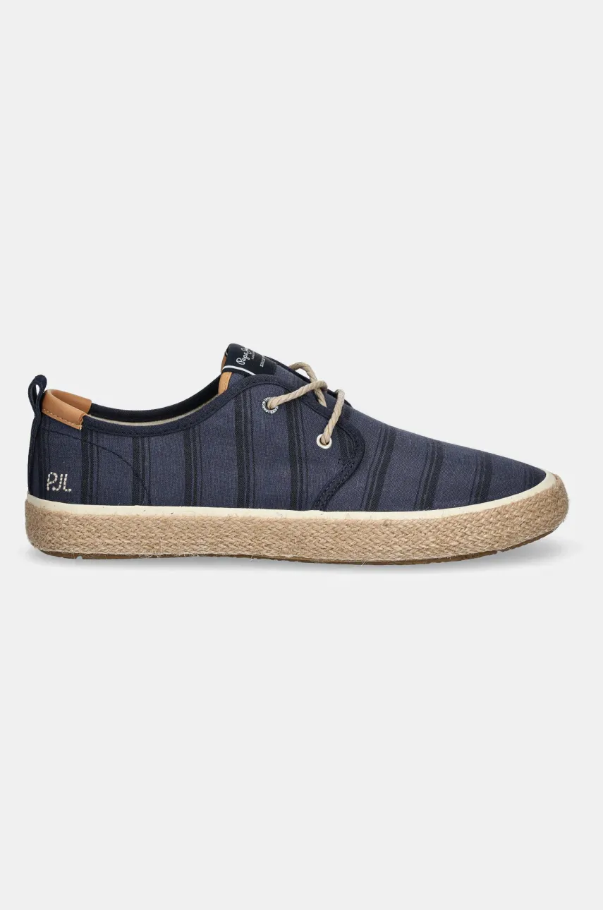 Эспадрильи Pepe Jeans PORT LINES цвет синий PMS10331 Эспадрильи Pepe Jeans PORT LINES цвет синий PMS10331