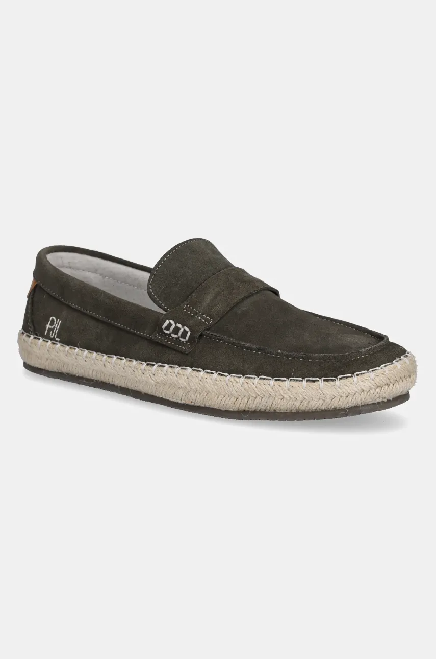 

Велурени еспадрили Pepe Jeans TOURIST COAST в зелено PMS10337, Зелен