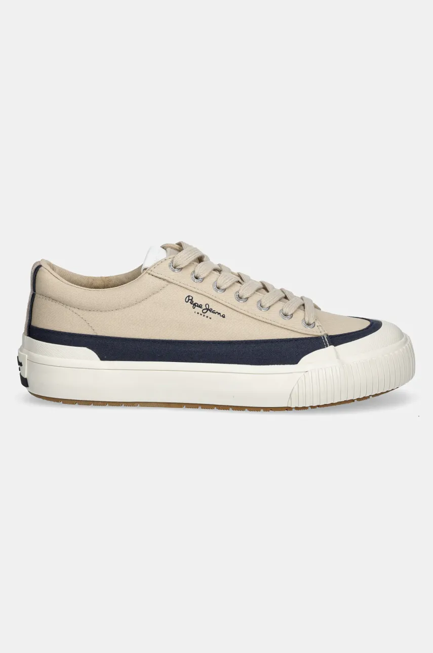 Кеды Pepe Jeans BEN WASH M цвет бежевый PMS31075 Кеды Pepe Jeans BEN WASH M цвет бежевый PMS31075