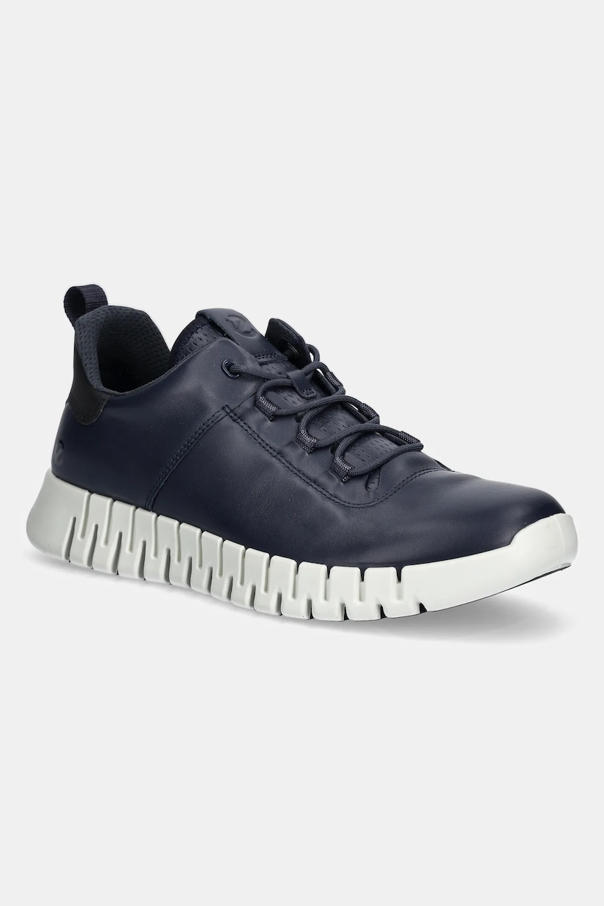 Ecco sneakers din piele Gruuv Sneaker Lea barbati, culoarea albastru marin, 525204-50595 Ecco sneakers din piele Gruuv Sneaker Lea barbati, culoarea albastru marin, 525204-50595