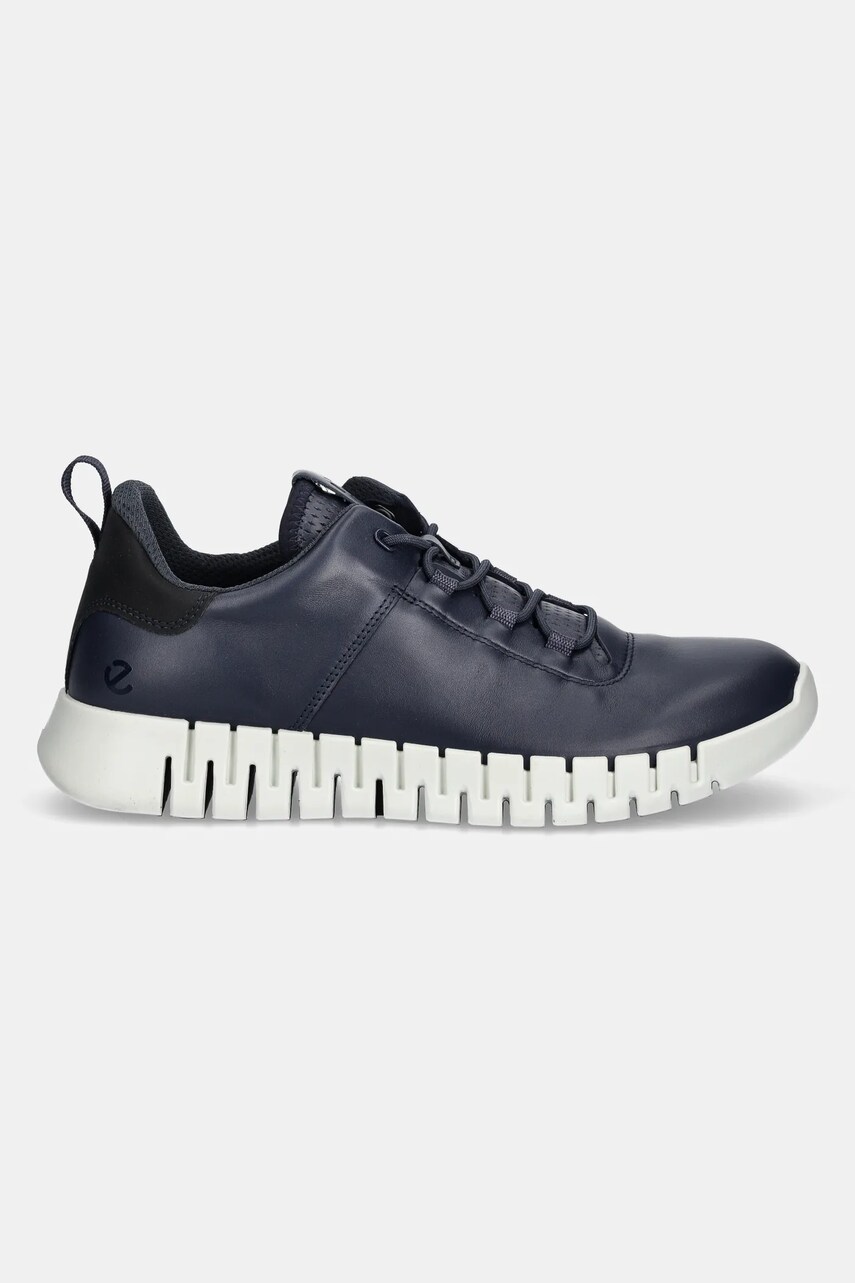 Δερμάτινα αθλητικά παπούτσια Ecco Gruuv Sneaker Lea χρώμα: ναυτικό μπλε, 525204-50595 φωτογραφία