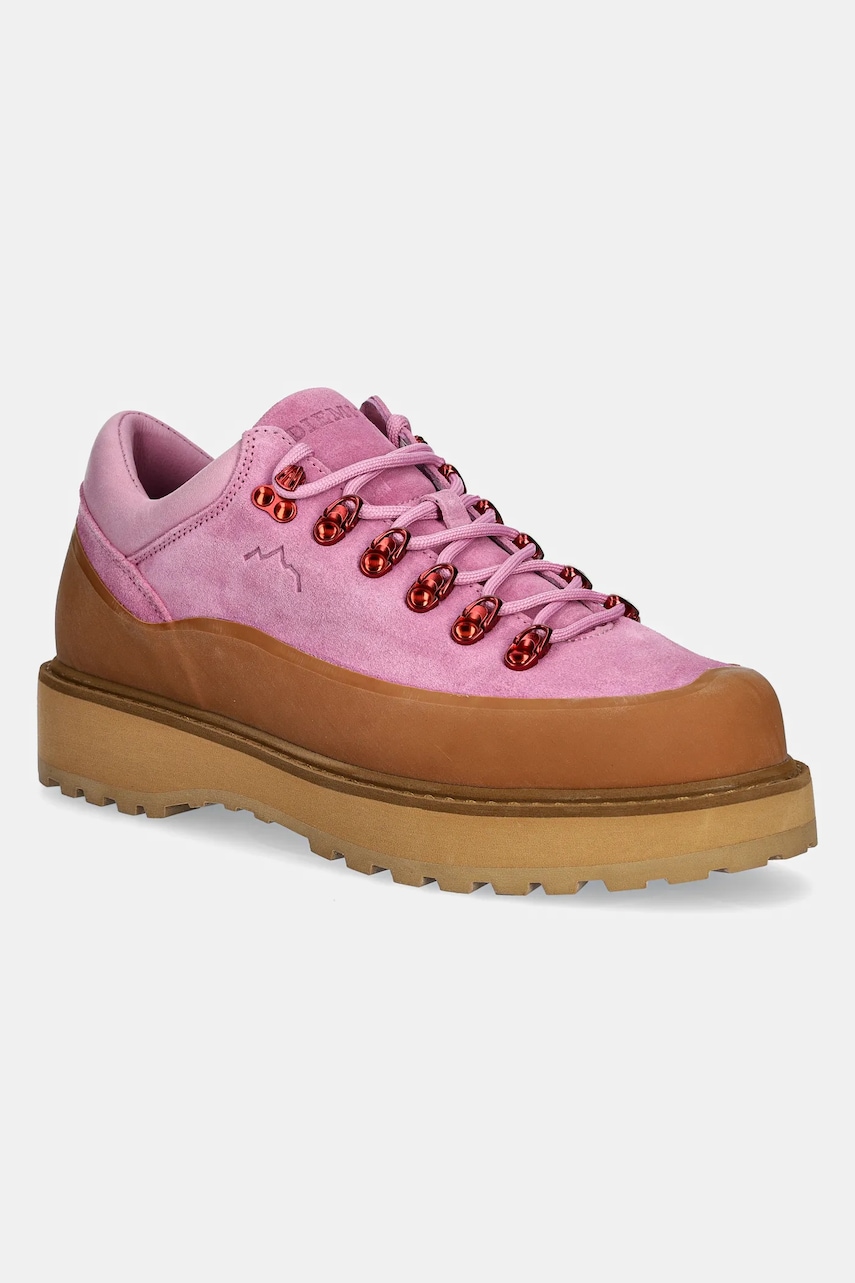 Diemme pantofi de piele intoarsa Cornaro Due Gomma culoarea roz, DI25SPCOM-F04X072PNK Diemme pantofi de piele intoarsa Cornaro Due Gomma culoarea roz, DI25SPCOM-F04X072PNK