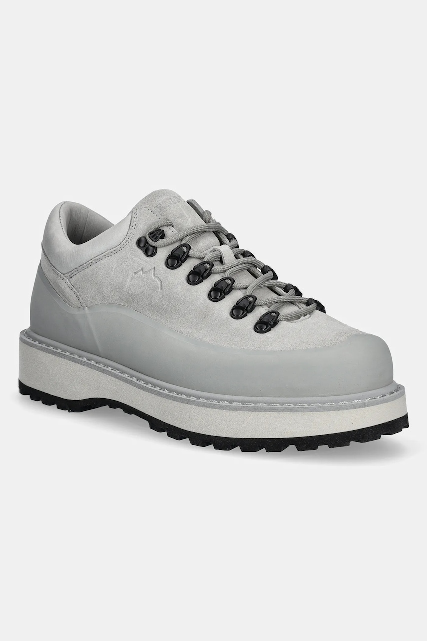 Diemme pantofi de piele intoarsa Cornaro Due Gomma culoarea gri, DI25SPCOM-F04X072LTG