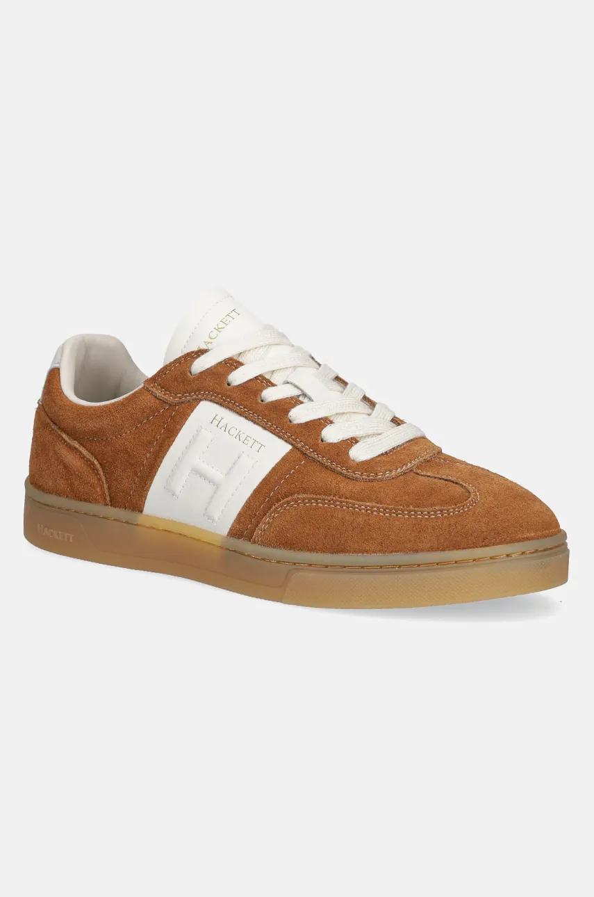 Hackett London sneakers HARPER HERITAGE bărbați, culoarea maro, HMS21463