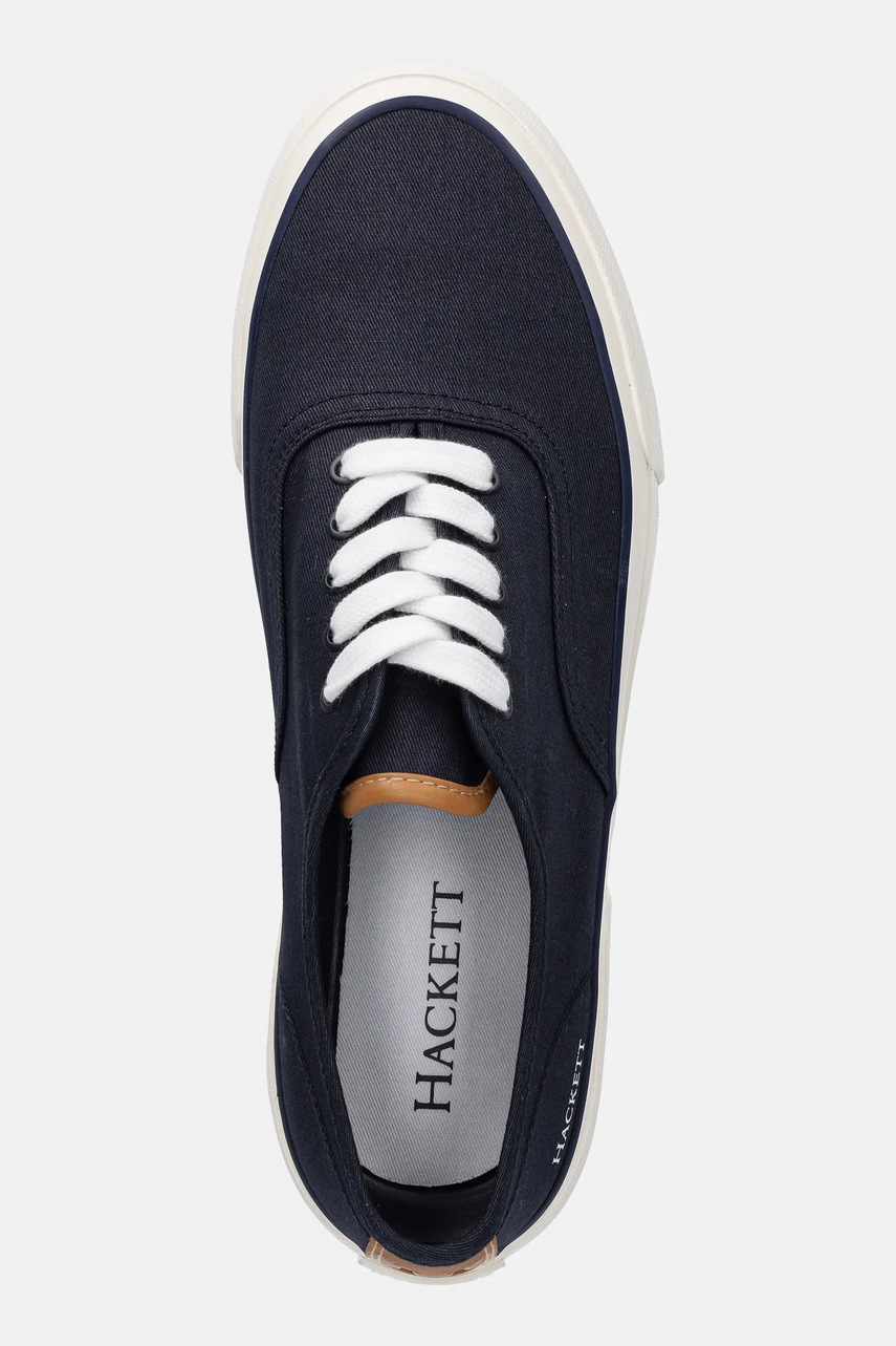 Πάνινα παπούτσια Hackett London BLAKE SMART χρώμα: ναυτικό μπλε, HMS21480 φωτογραφία
