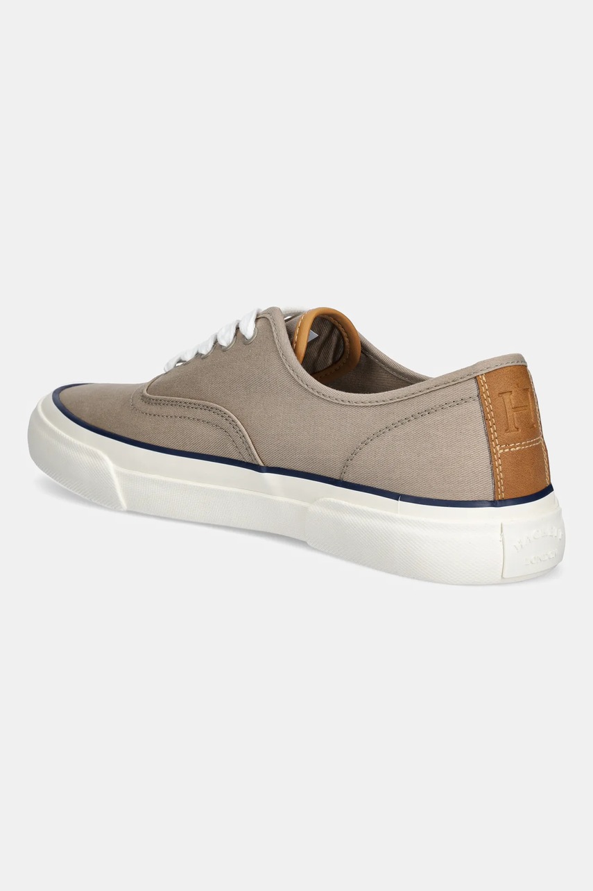 Πάνινα παπούτσια Hackett London BLAKE SMART χρώμα: καφέ, HMS21480 φωτογραφία