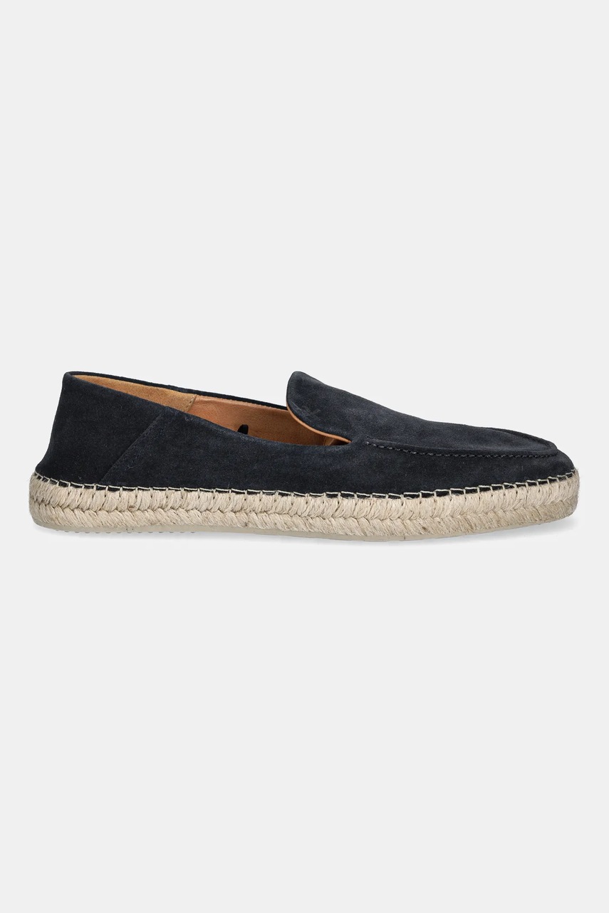 Εσπαντρίγιες σουέτ Hackett London ALTEA LOAFER χρώμα: ναυτικό μπλε, HMS21491 φωτογραφία