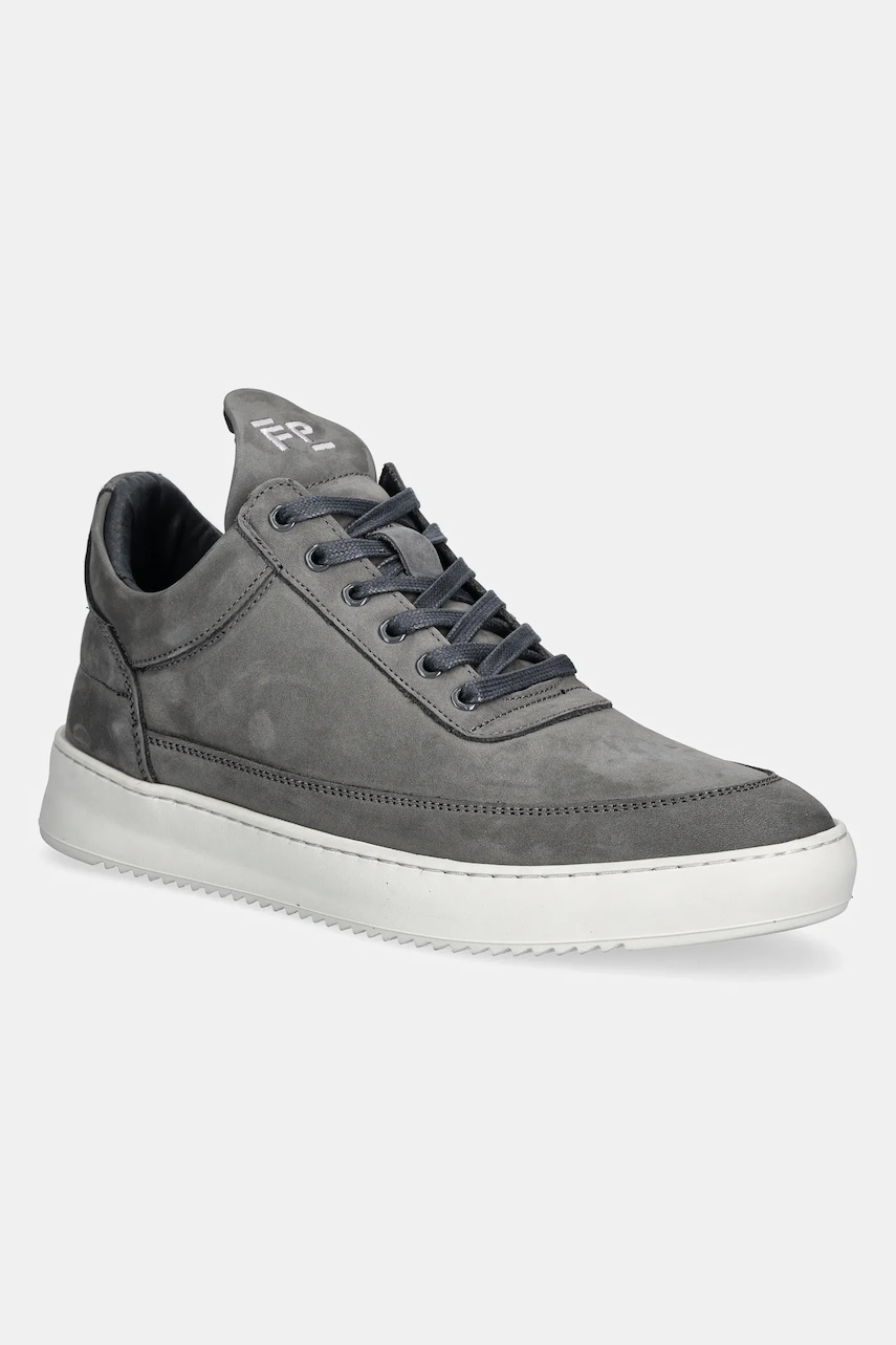 Filling Pieces adidași din nubuc Low Top Ripple Nubuck barbati, culoarea gri, 25122841874