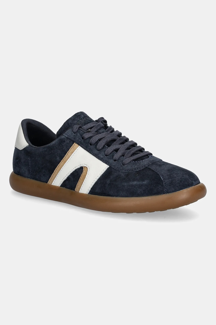 Camper sneakers din piele intoarsă Pelotas Soller barbati, culoarea albastru marin, K100937-015 Camper sneakers din piele intoarsă Pelotas Soller barbati, culoarea albastru marin, K100937-015