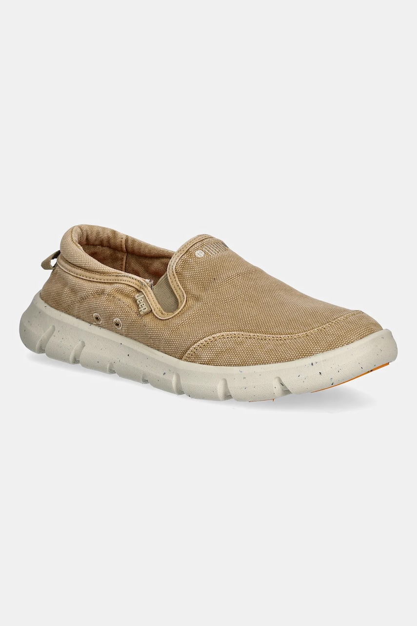 Jeep mocasini TABASCO SLIP ON culoarea bej, JM51001A Jeep mocasini TABASCO SLIP ON culoarea bej, JM51001A