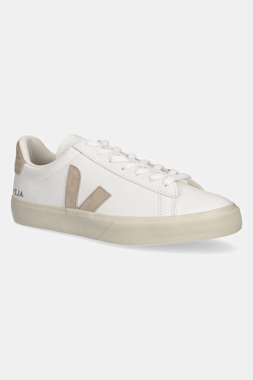 Veja sneakers din piele Campo barbati, culoarea alb, CP0502920B