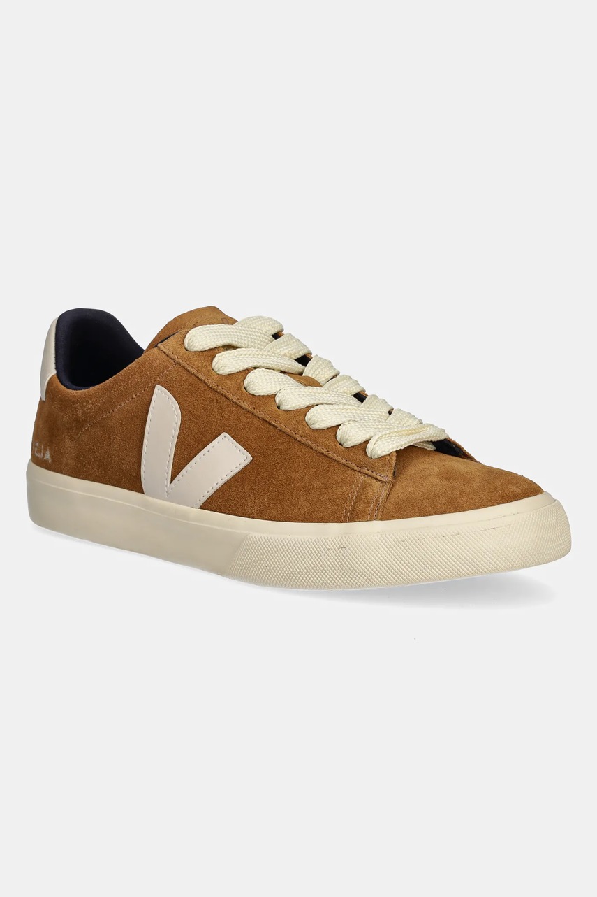 Veja sneakers din piele intoarsă Campo barbati, culoarea maro, CP0320524B
