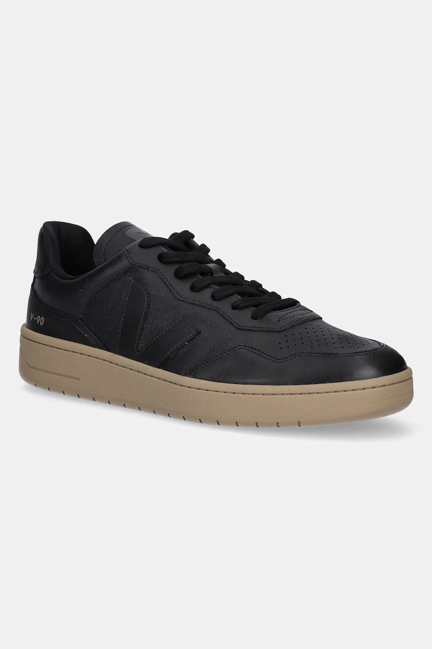 Veja Adidasi din piele V-90 barbati, culoarea negru, VD2003896B