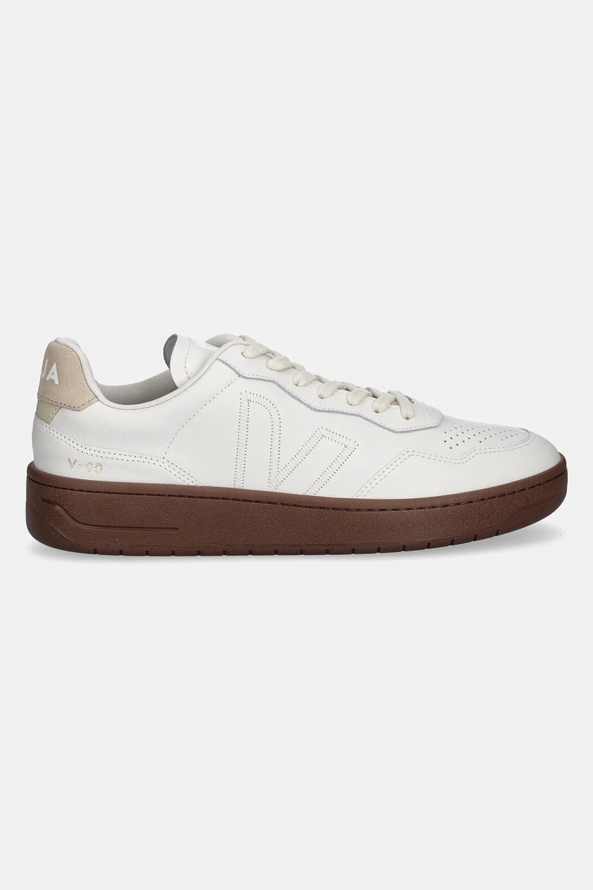 Кожаные кроссовки Veja V-90 ZZ мужские цвет бежевый VZ2020750B