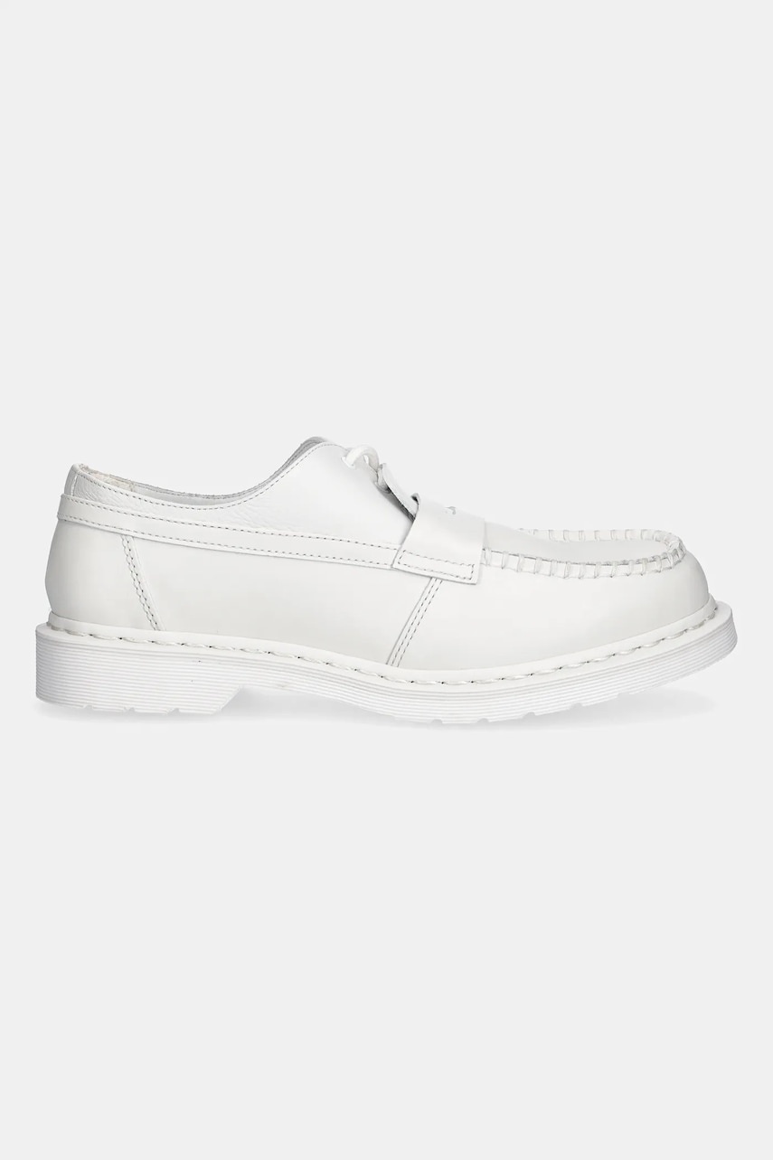 Кожаные мокасины MM6 Maison Margiela x Dr. Martens цвет белый SH3WR0005 Кожаные мокасины MM6 Maison Margiela x Dr. Martens цвет белый SH3WR0005
