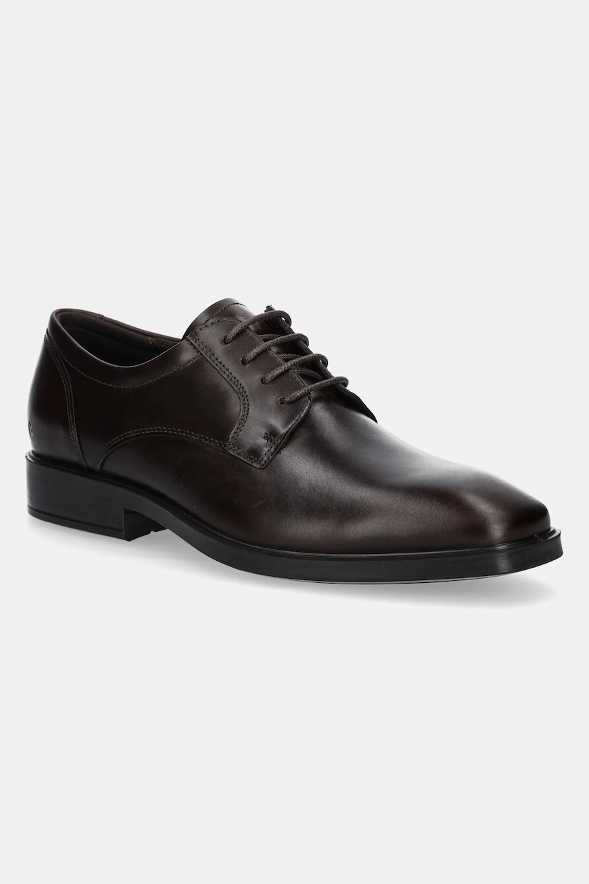 Ecco pantofi de piele Metropole barbati, culoarea maro, 523314-01482 Ecco pantofi de piele Metropole barbati, culoarea maro, 523314-01482