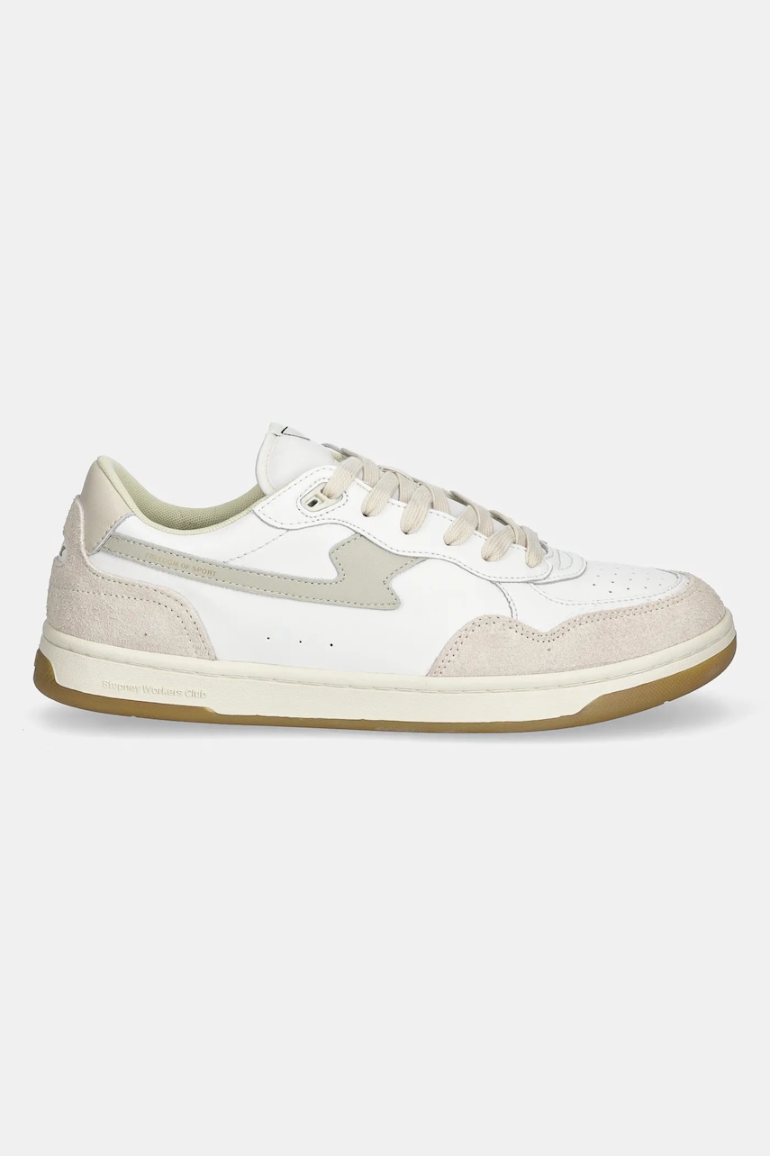 Кроссовки Stepney Workers Club Pro Cup 01 S-Strike Leather мужские цвет белый YQ03510 Кроссовки Stepney Workers Club Pro Cup 01 S-Strike Leather мужские цвет белый YQ03510