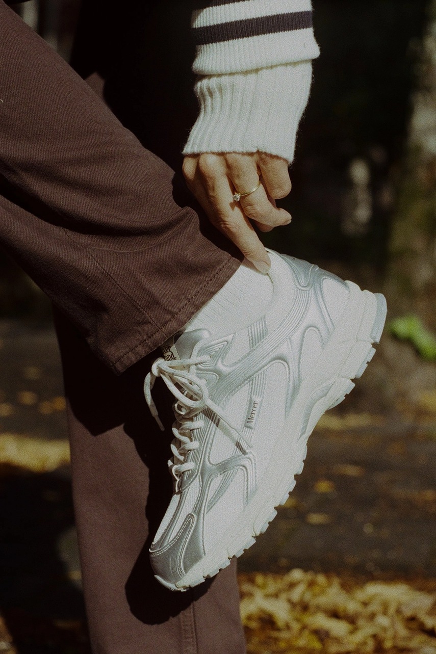 Αθλητικά The Mercer Brand The Re-Run High Frequency χρώμα: ασημί, ME243019.996 φωτογραφία