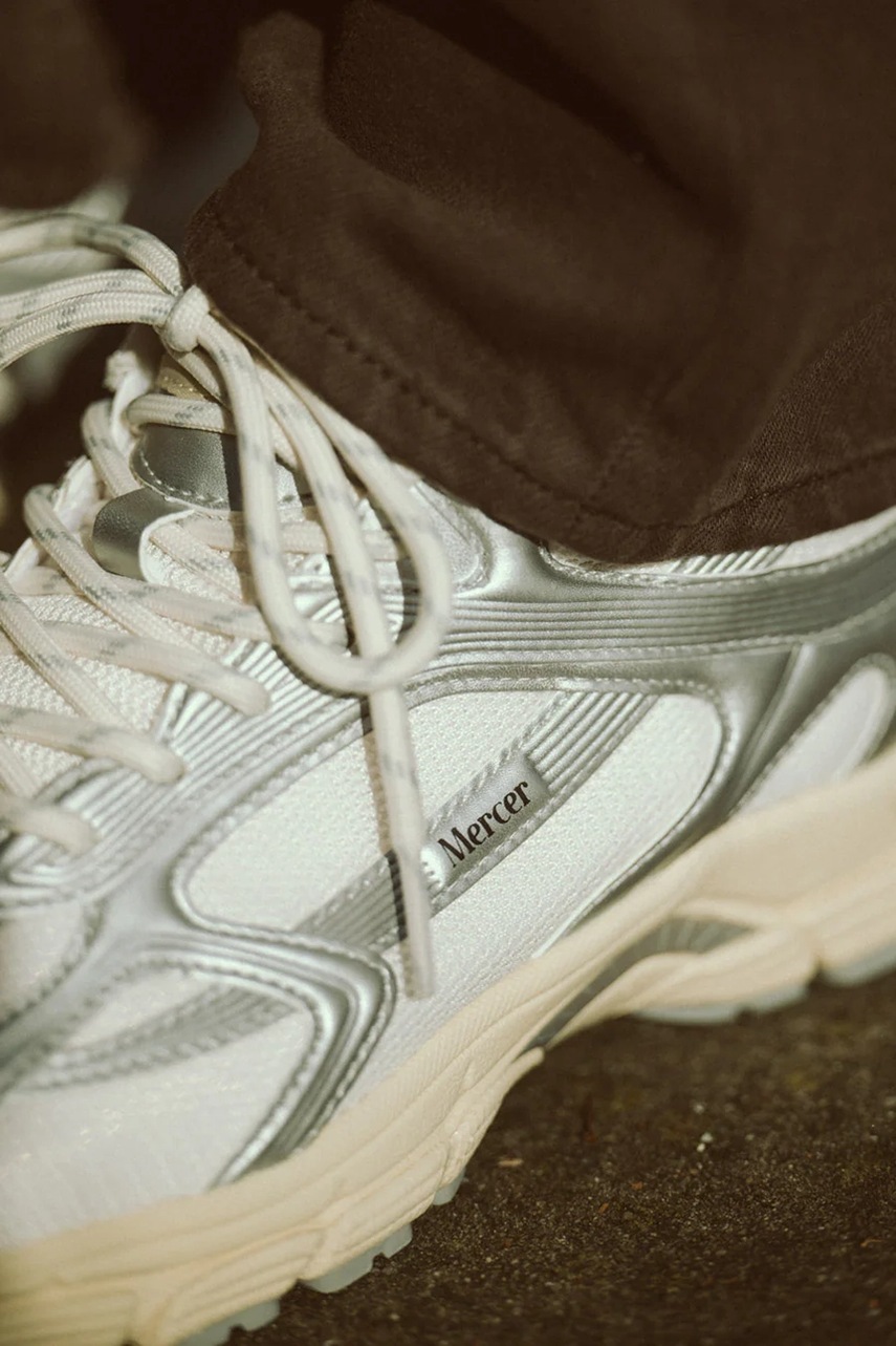 Αθλητικά The Mercer Brand The Re-Run High Frequency χρώμα: ασημί, ME243019.996 φωτογραφία