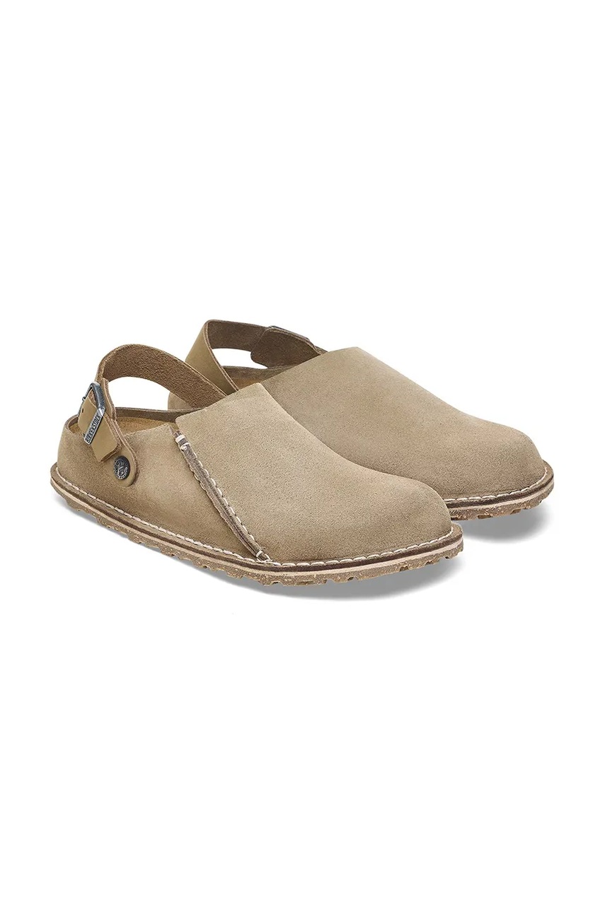 Замшеві сандалі Birkenstock Lutry Premium колір коричневий 1025293 