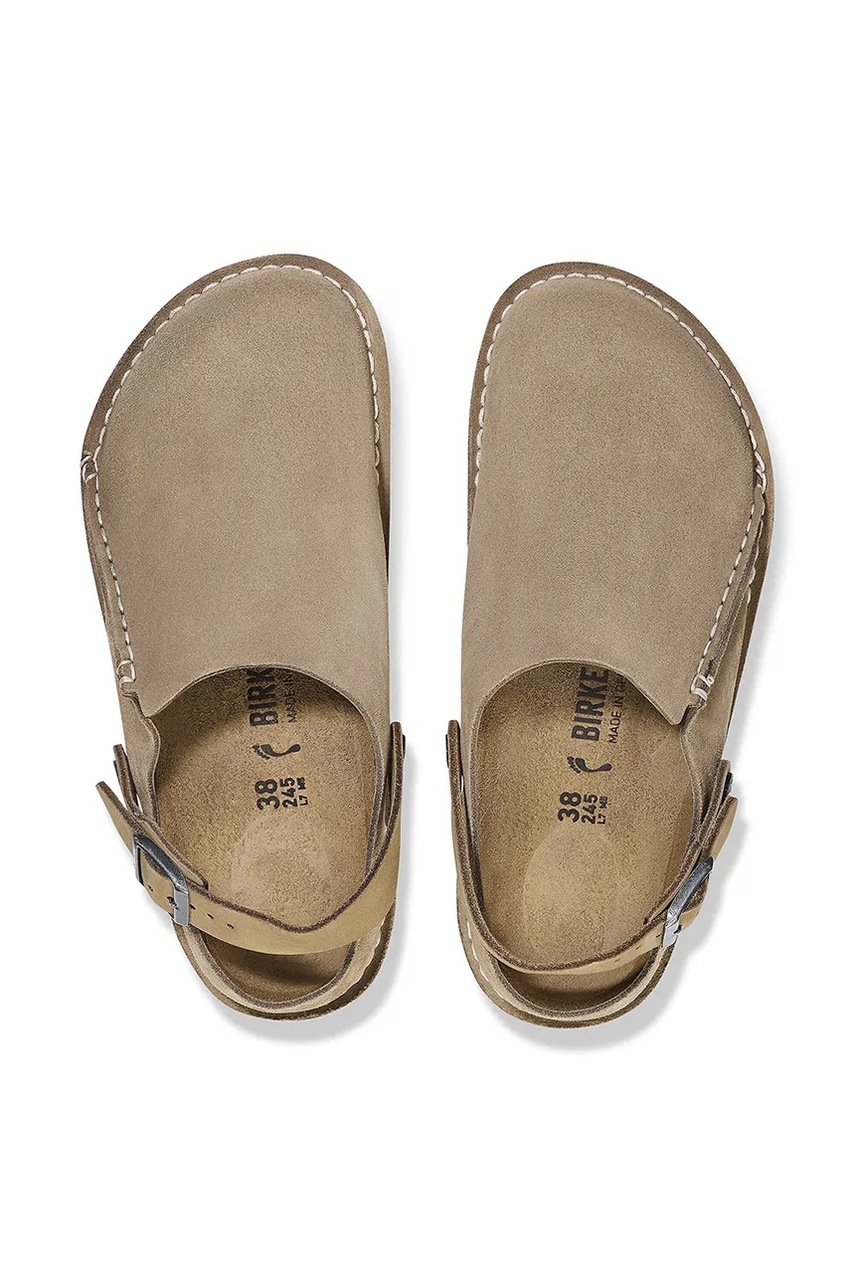 Замшеві сандалі Birkenstock Lutry Premium колір коричневий 1025293 