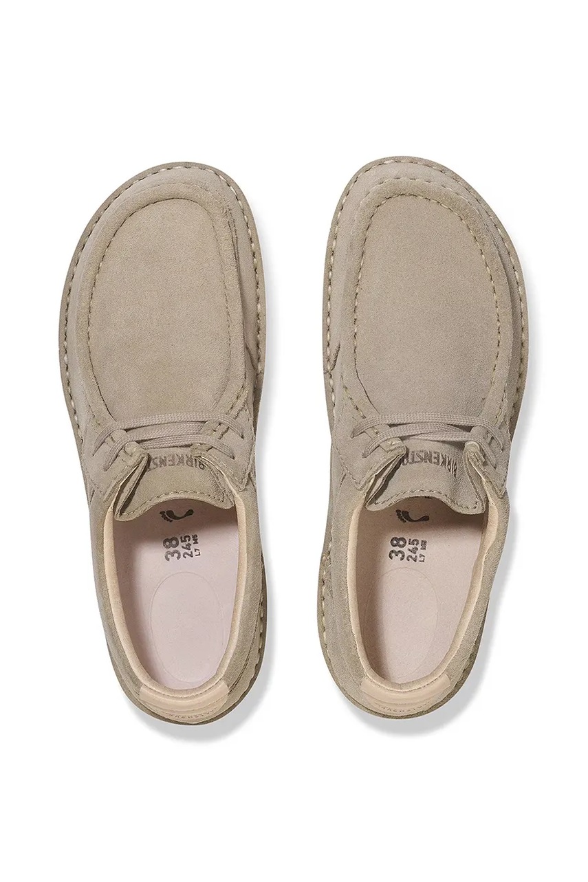 Замшеві туфлі Birkenstock Pasadena колір коричневий на плоскому ходу 1029671 