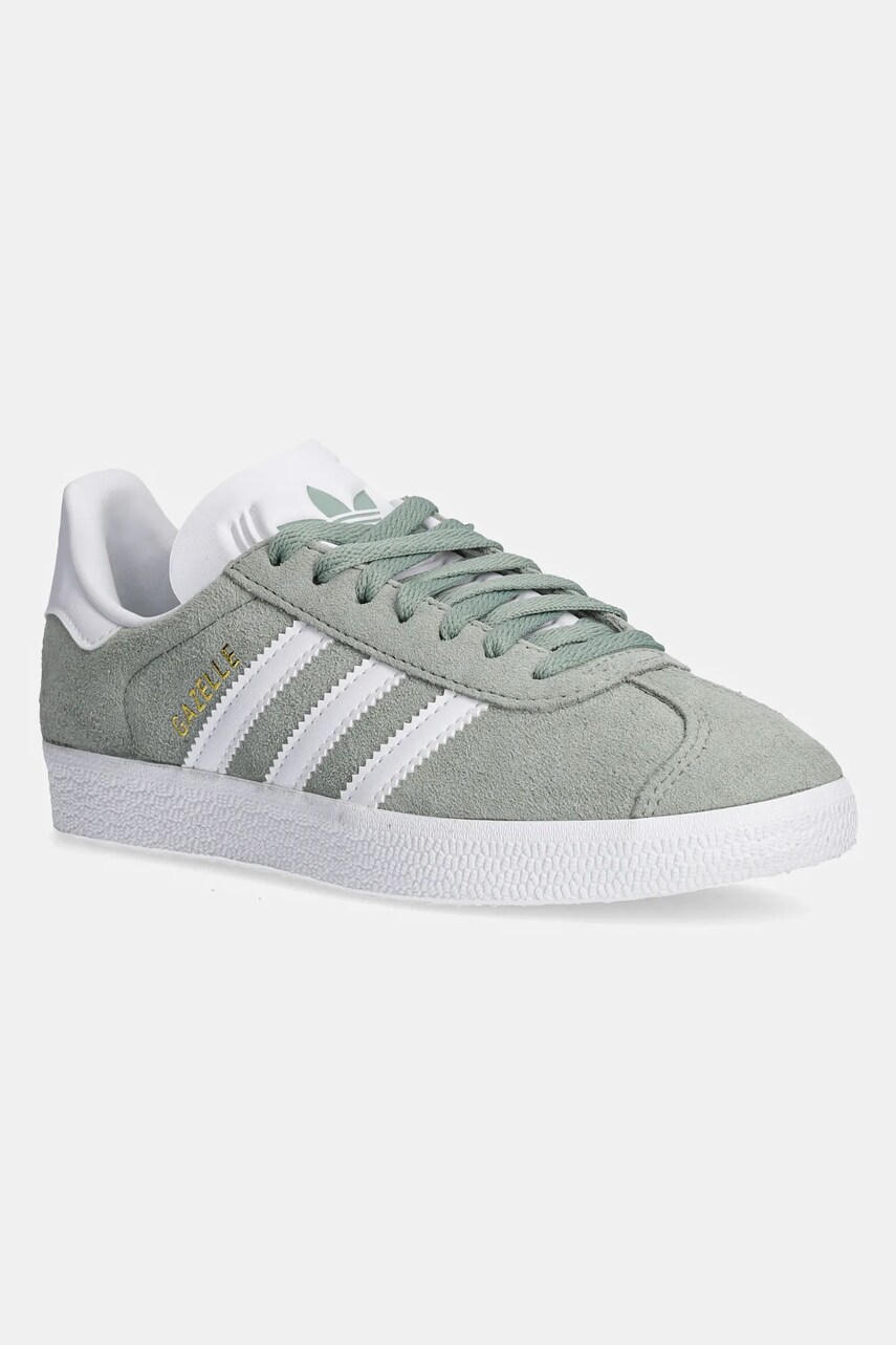 adidas Originals Adidasi din piele intoarsa Gazelle culoarea verde, JH5384