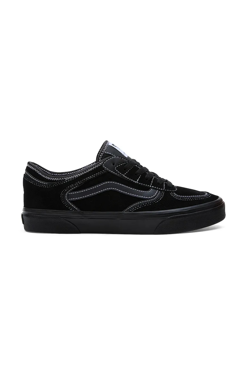 Vans tenisi din piele intoarsa Rowley Classic culoarea negru, VN0009QJH1W1 Vans tenisi din piele intoarsa Rowley Classic culoarea negru, VN0009QJH1W1