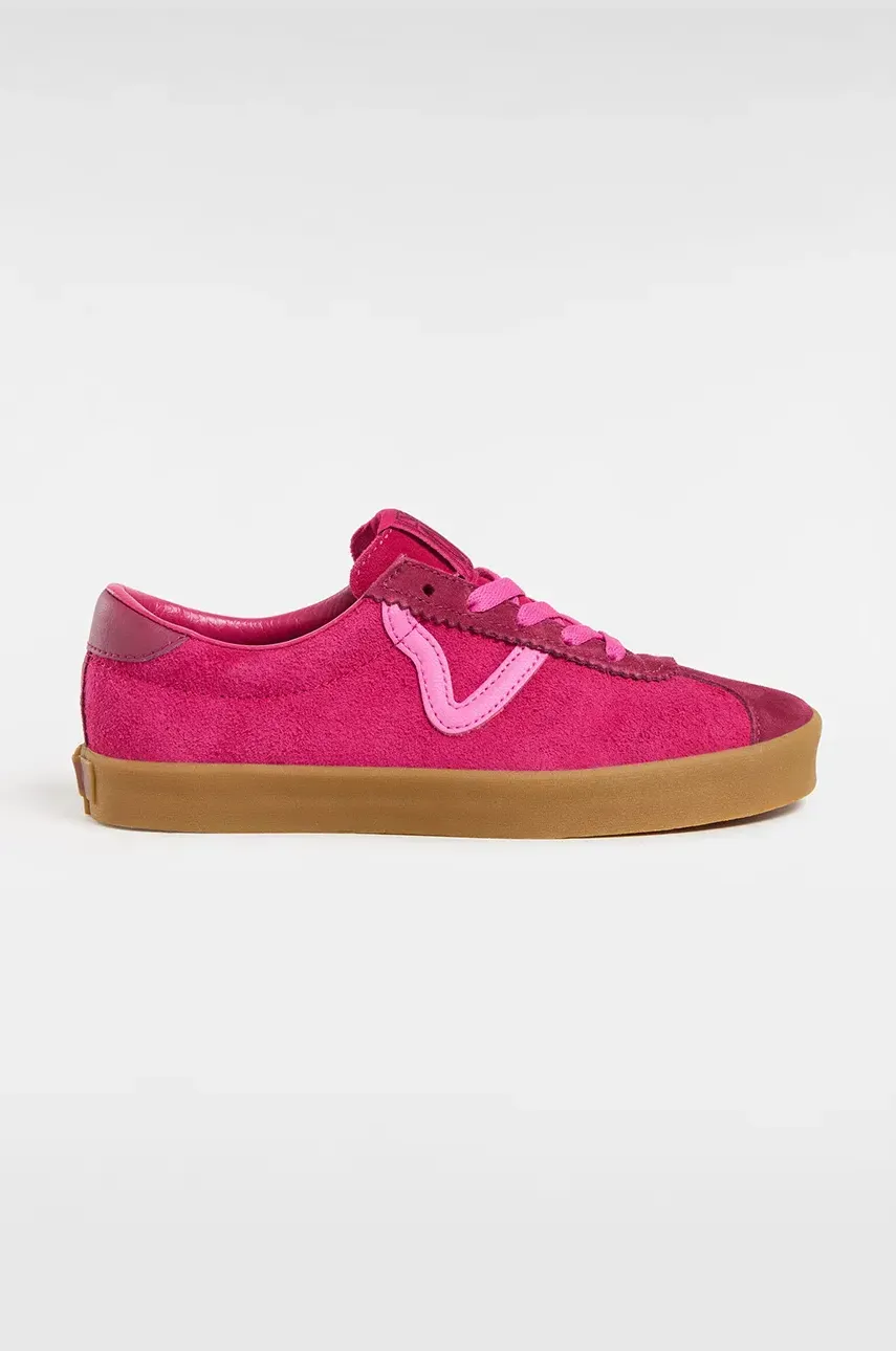 Vans tenisi din piele intoarsa Sport Low culoarea roz, VN000CQRYLZ1