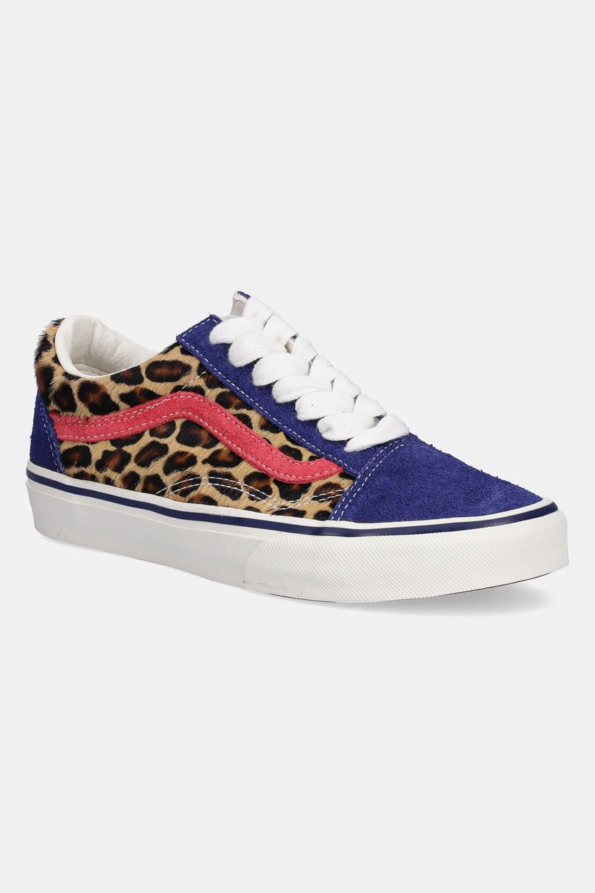 Vans teniși din piele întoarsă Old Skool culoarea bleumarin, VN000D5N1PE1