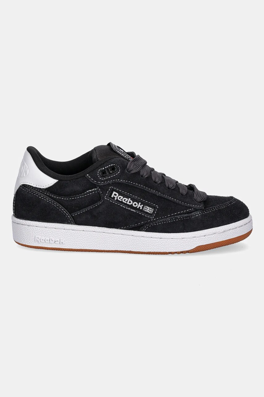 Замшевые кроссовки Reebok Classic CLUB C BULC CLN цвет серый 100209033 Замшевые кроссовки Reebok Classic CLUB C BULC CLN цвет серый 100209033