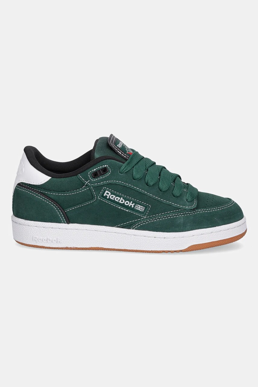 Замшевые кроссовки Reebok Classic CLUB C BULC CLN цвет зелёный 100209035 Замшевые кроссовки Reebok Classic CLUB C BULC CLN цвет зелёный 100209035