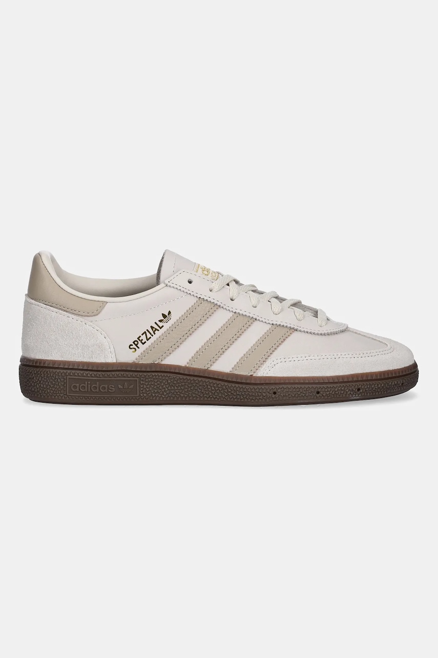 Кожаные кроссовки adidas Originals Handball Spezial W цвет серый JI2644 Кожаные кроссовки adidas Originals Handball Spezial W цвет серый JI2644