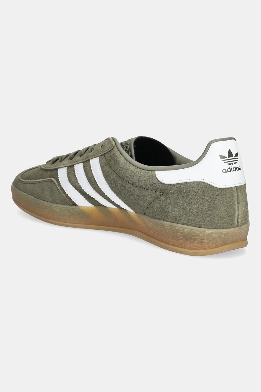 Σουέτ αθλητικά παπούτσια adidas Originals Gazelle Indoor χρώμα: πράσινο, JQ0174 φωτογραφία