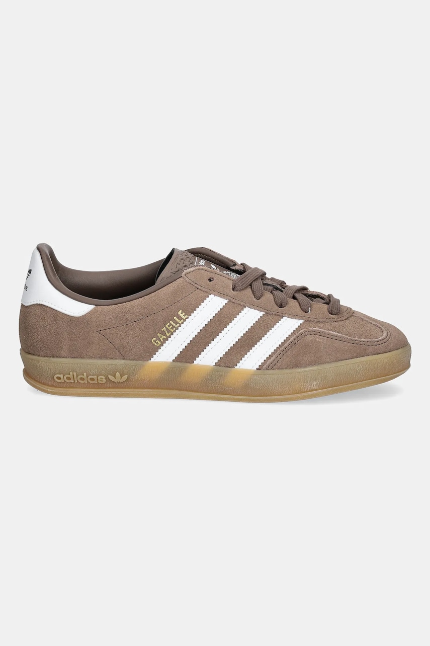 Замшевые кроссовки adidas Originals Gazelle Indoor цвет коричневый JQ0175 Замшевые кроссовки adidas Originals Gazelle Indoor цвет коричневый JQ0175