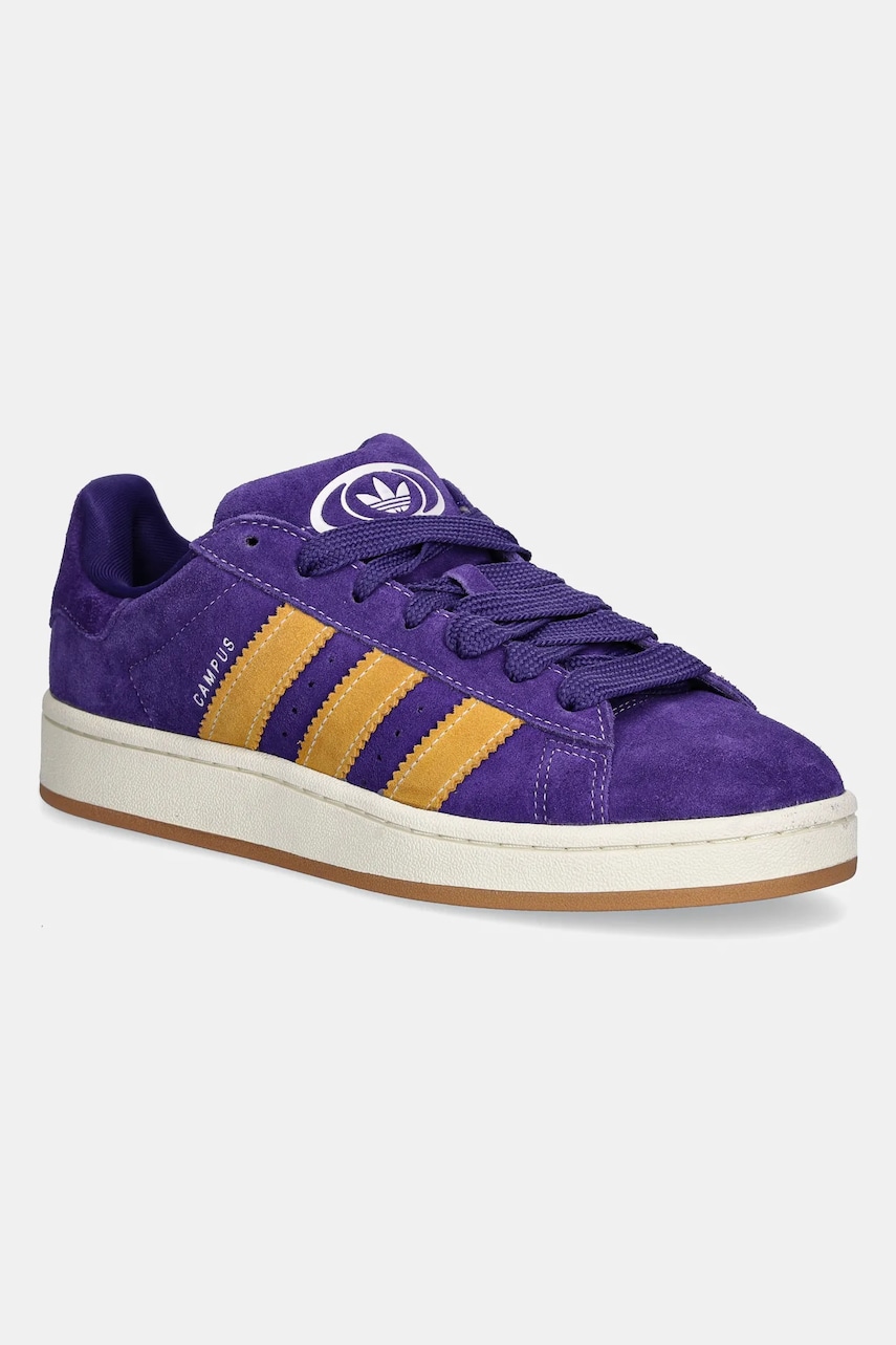 adidas Originals sneakers din piele intoarsă Campus 00s culoarea violet, JI3166
