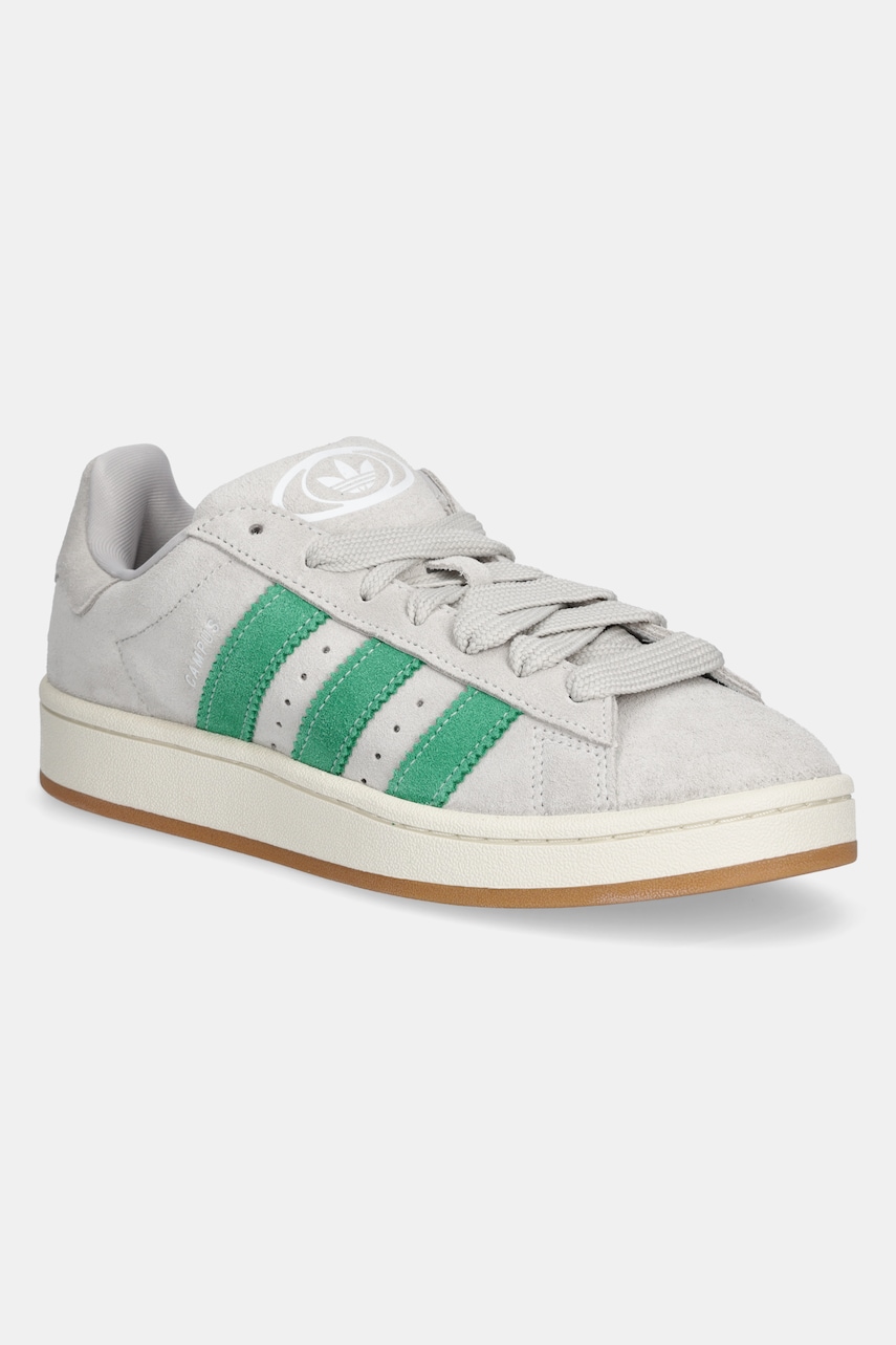 adidas Originals sneakers din piele intoarsă Campus 00s culoarea gri, JI3167 adidas Originals sneakers din piele intoarsă Campus 00s culoarea gri, JI3167