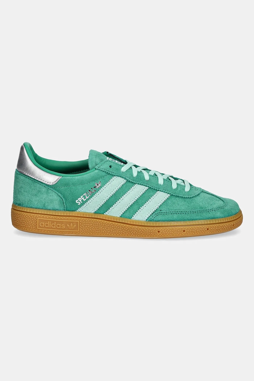 Замшевые кроссовки adidas Originals Handball Spezial ST W цвет зелёный JS2908 Замшевые кроссовки adidas Originals Handball Spezial ST W цвет зелёный JS2908