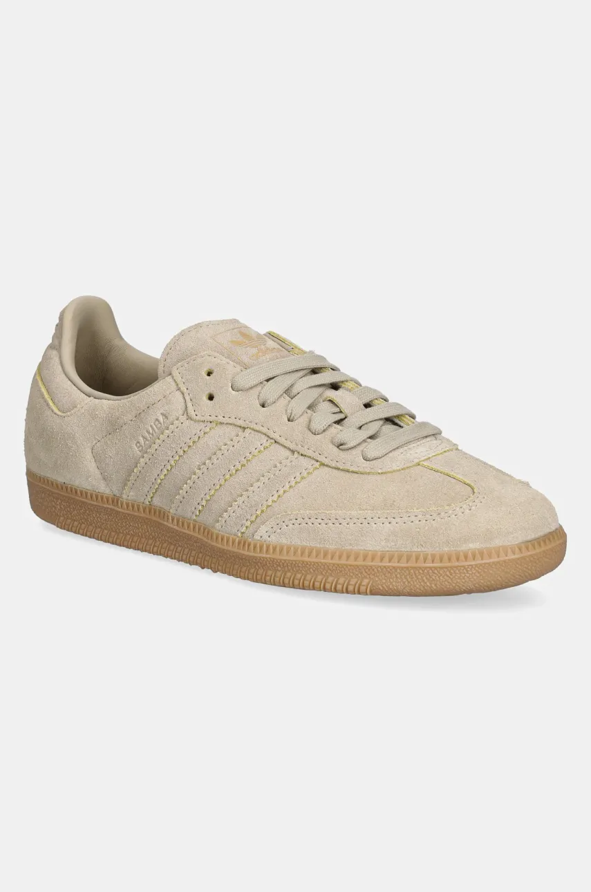 adidas Originals sneakers din piele intoarsă Samba OG culoarea bej, JI3210