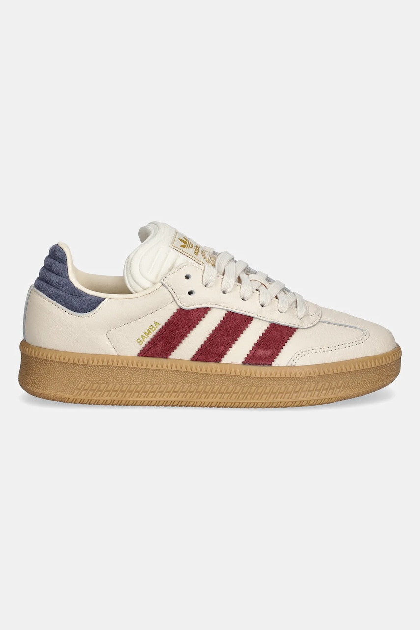 Кожаные кроссовки adidas Originals Samba XLG цвет бежевый JR3805 Кожаные кроссовки adidas Originals Samba XLG цвет бежевый JR3805