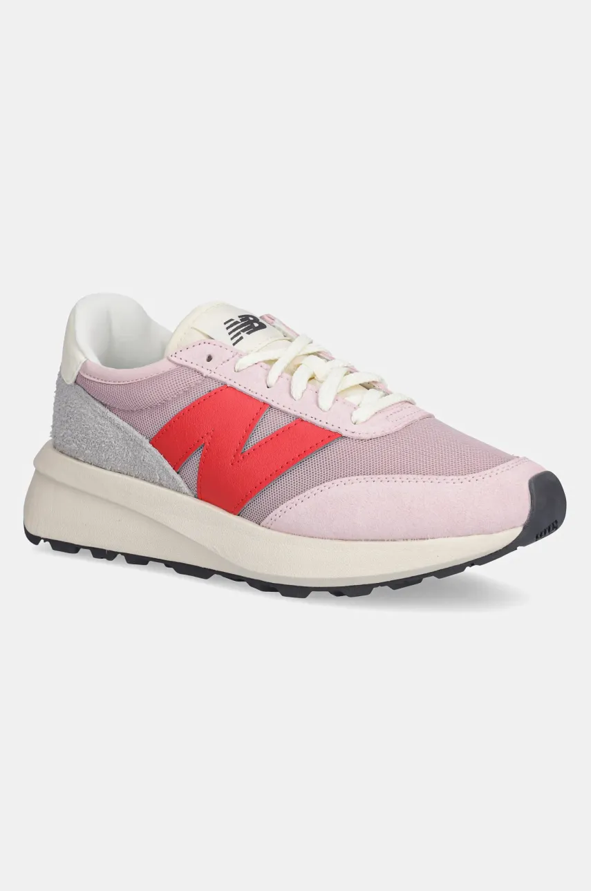 Levně Tenisky New Balance 370 růžová barva, U370DB