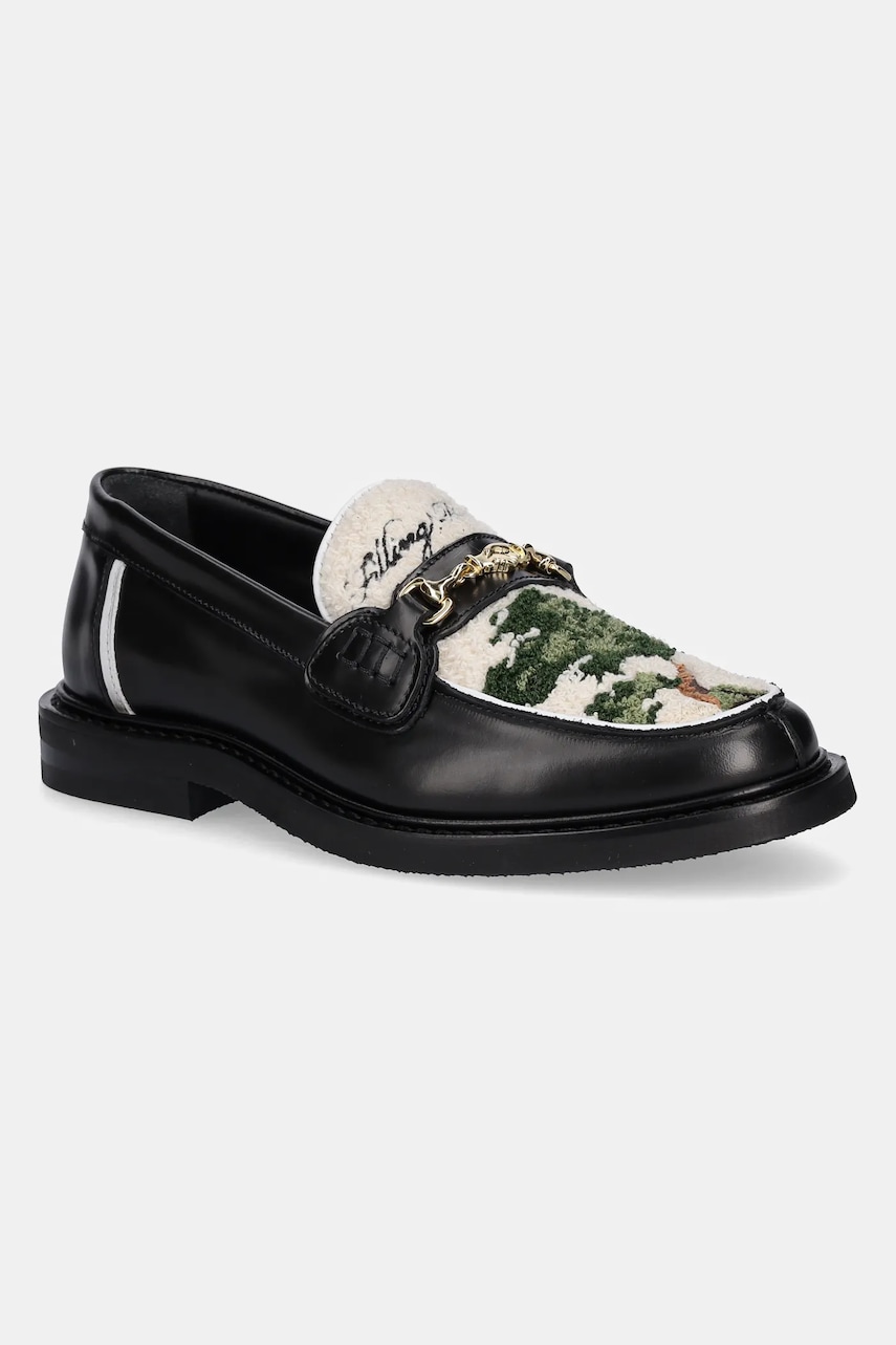 Filling Pieces mocasini Loafer Bonsai culoarea negru, cu toc plat, 44260031861