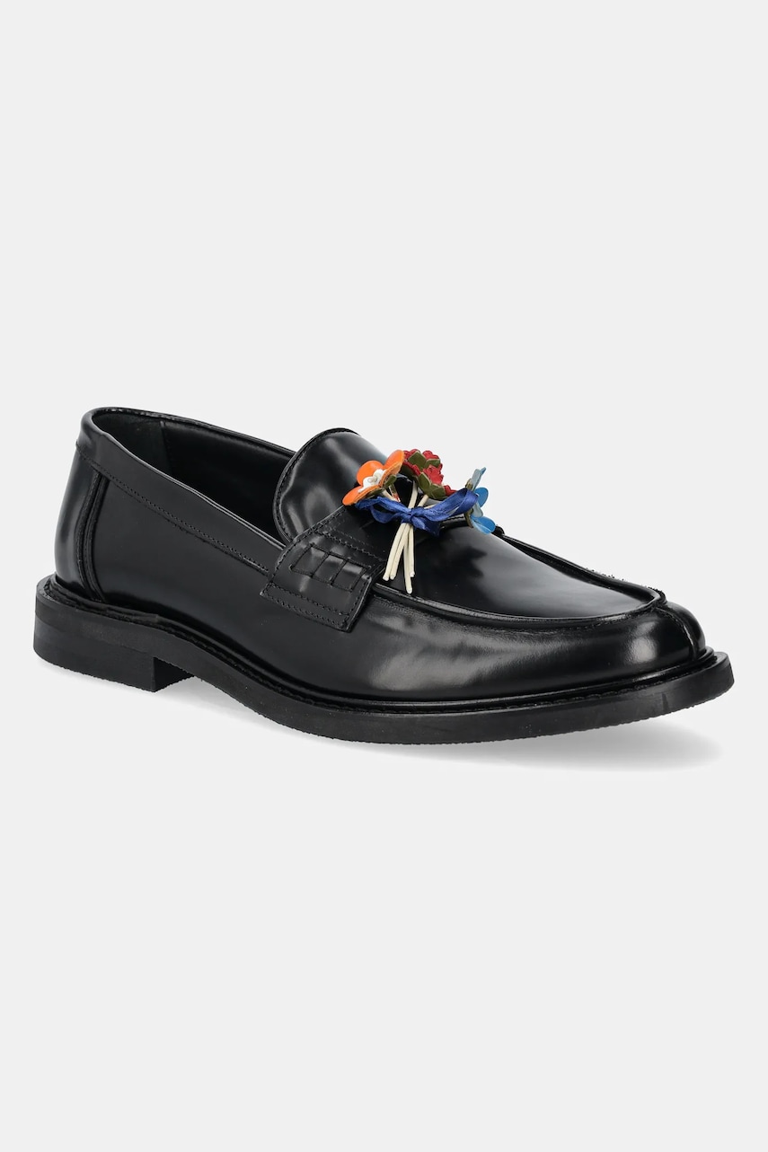 Levně Kožené mokasíny Filling Pieces Loafer Bouquet černá barva, 44278131861